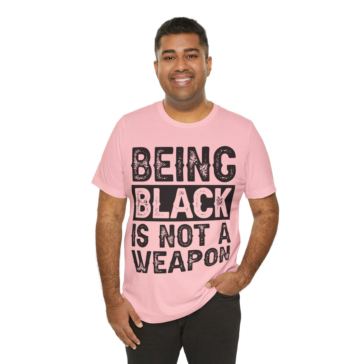 Being Black Not  A Weapon - Unisex Jersey Short Sleeve Tee - NGOWE STORE