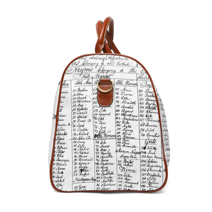 Black History Know Your Name Waterproof Travel Bag