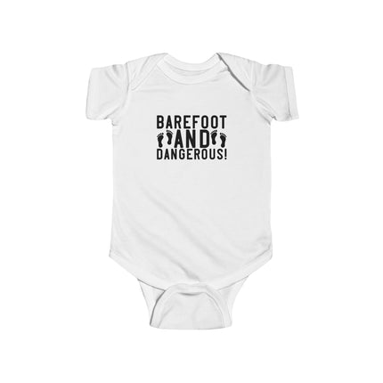 Bare Foot and Dangerous Infant Fine Jersey Bodysuit