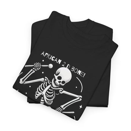 African 2 D Bone Unisex Heavy Cotton Tee