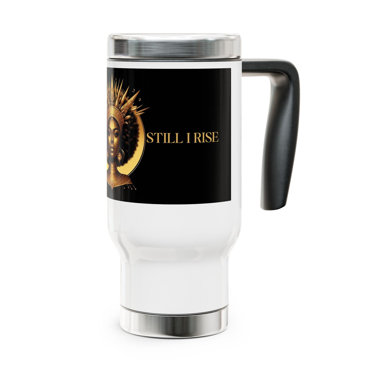 Empowering Stainless Steel Travel Mug - "Still I Rise" 14oz - NGOWE STORE