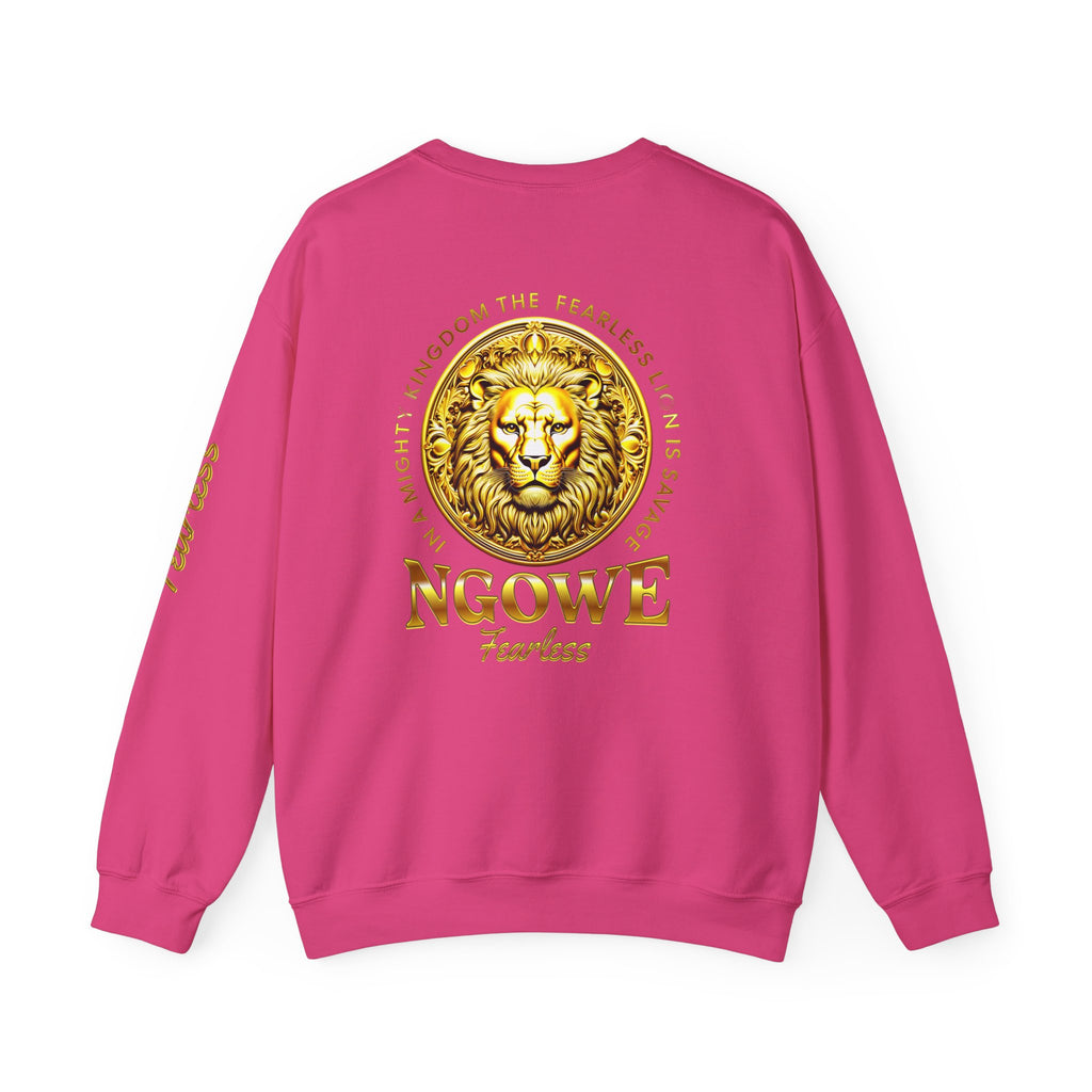 A Fearless Lion is Savage Unisex Heavy Blend™ Crewneck Sweatshirt - NGOWE STORE