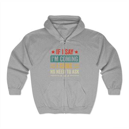 I Come Unisex Heavy Blend™ Full Zip Hooded Sweatshirt