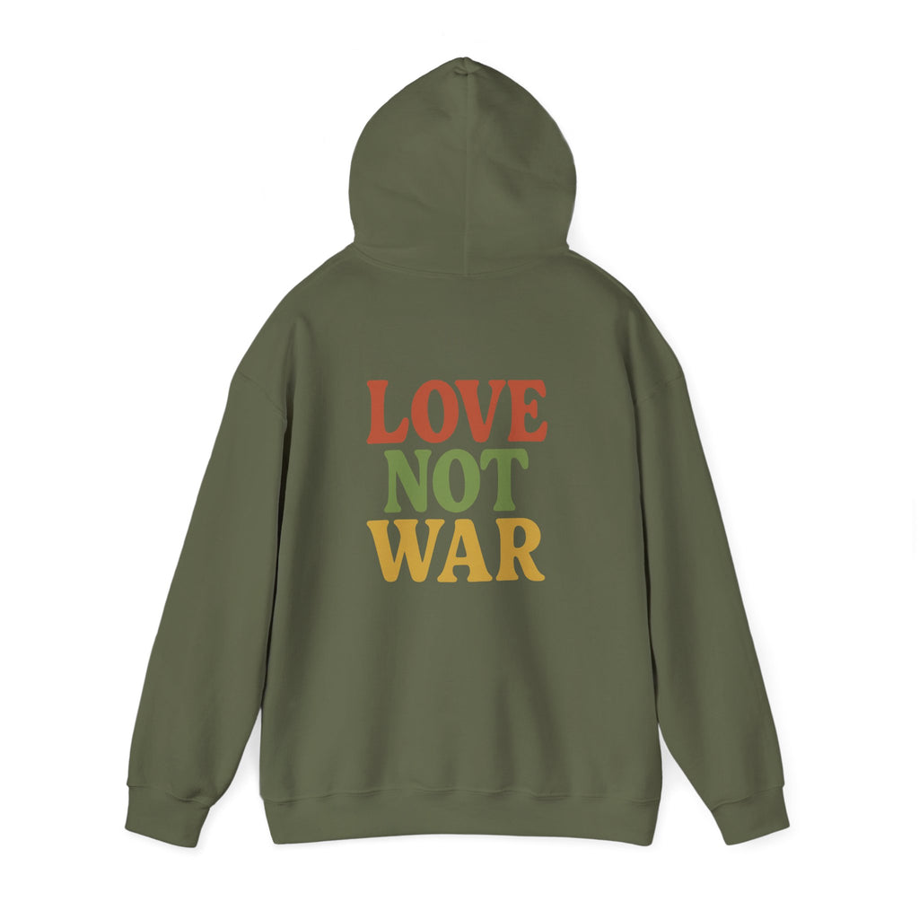 Bun Dem Summer Vibes Hooded Sweatshirt - Empire Editon Cozy Unisex Hoodie, Love Not War Casual Summer Apparel, Gift for Festivals, Outdoor Gatherings, Relaxed Style Sweatshirt - NGOWE STORE