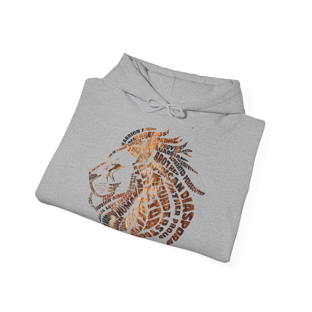 Positive African Warrior Word Art Unisex Heavy Blend™ Hooded Sweatshirt (Hoodie) - NGOWE STORE