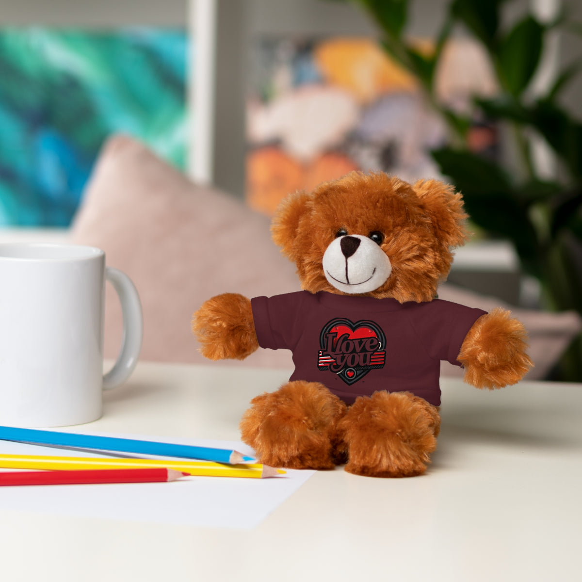 I Love You Stuffed Animals with Tee - NGOWE STORE