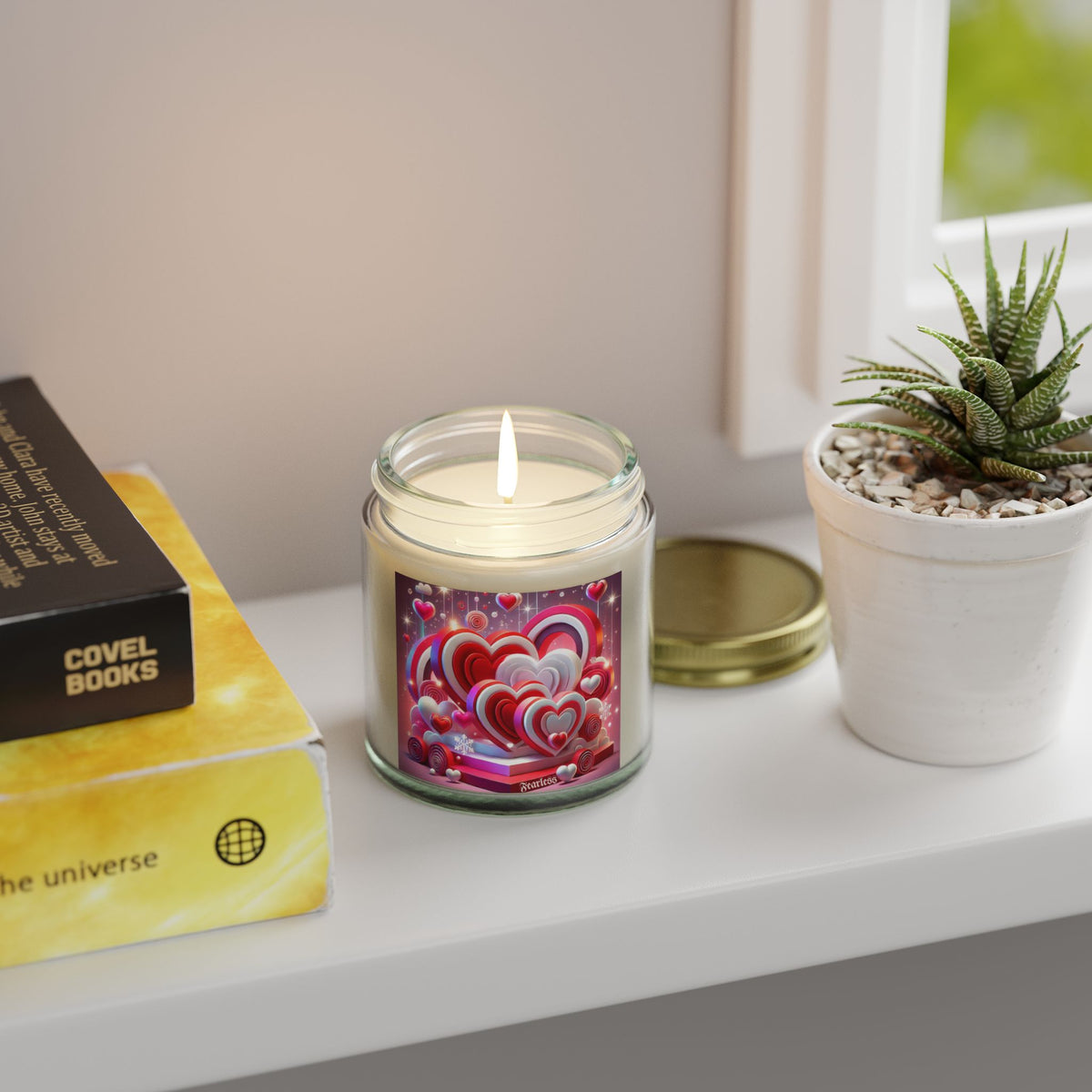 Fearless Love Scented Candles, Coconut Apricot Wax (4oz, 9oz) - NGOWE STORE
