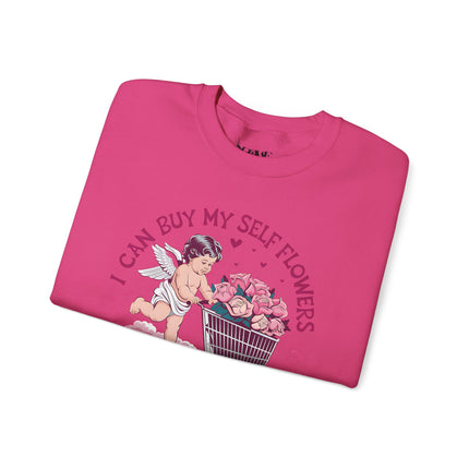 Women Can Buy Our Own Flowers Unisex Heavy Blend™ Crewneck Sweatshirt - NGOWE STORE