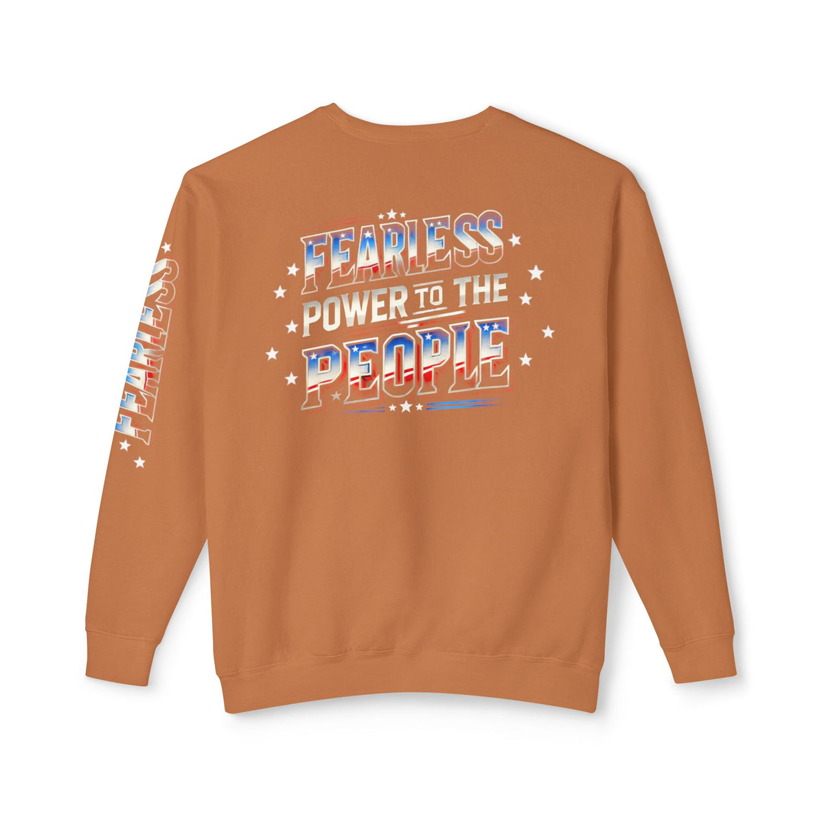 Fearless Power to the People Unisex Lightweight Crewneck Sweatshirt - Empowering Statement Apparel for Activists - NGOWE STORE