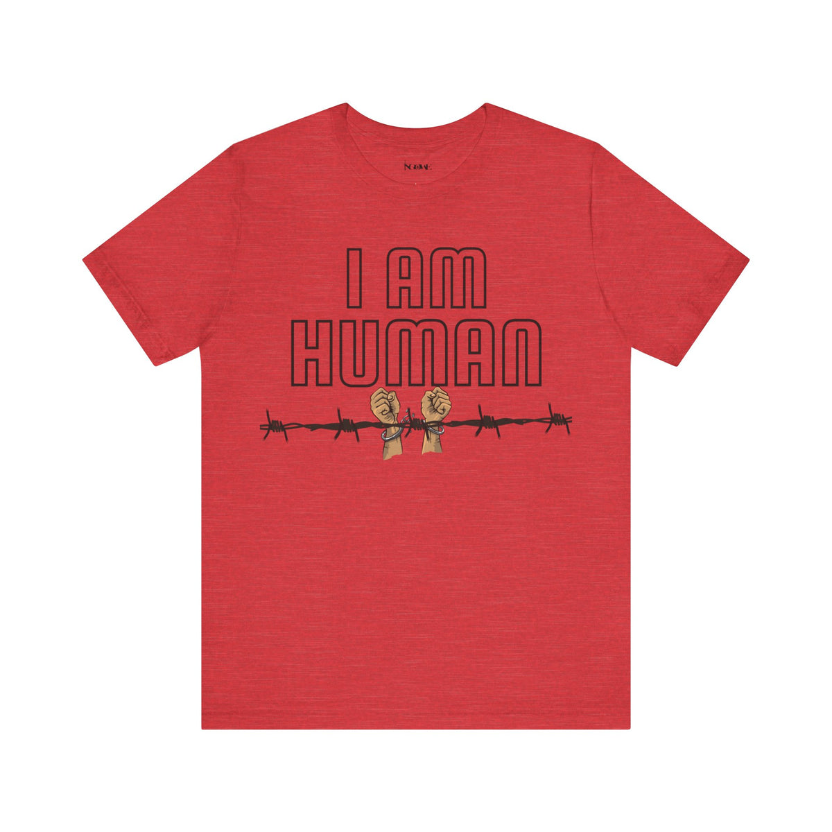 I AM HUMAN Unisex Jersey Tee - Empowerment & Humanity Message, Everyday Wear - NGOWE STORE