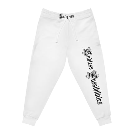 FEARLESS Statement Athletic Joggers (AOP) White Edition - NGOWE STORE