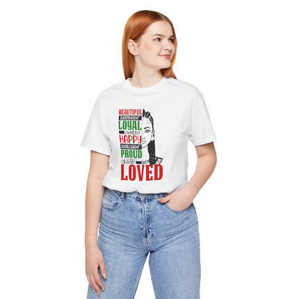 Her Positive Affirmations Jersey Short Sleeve Tee - NGOWE STORE