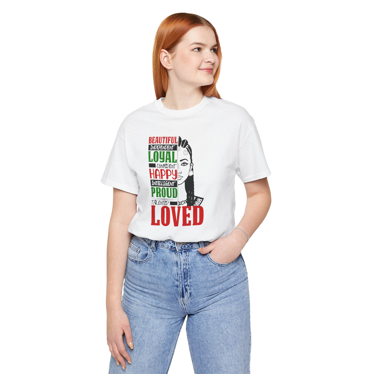 Her Positive Affirmations Jersey Short Sleeve Tee - NGOWE STORE