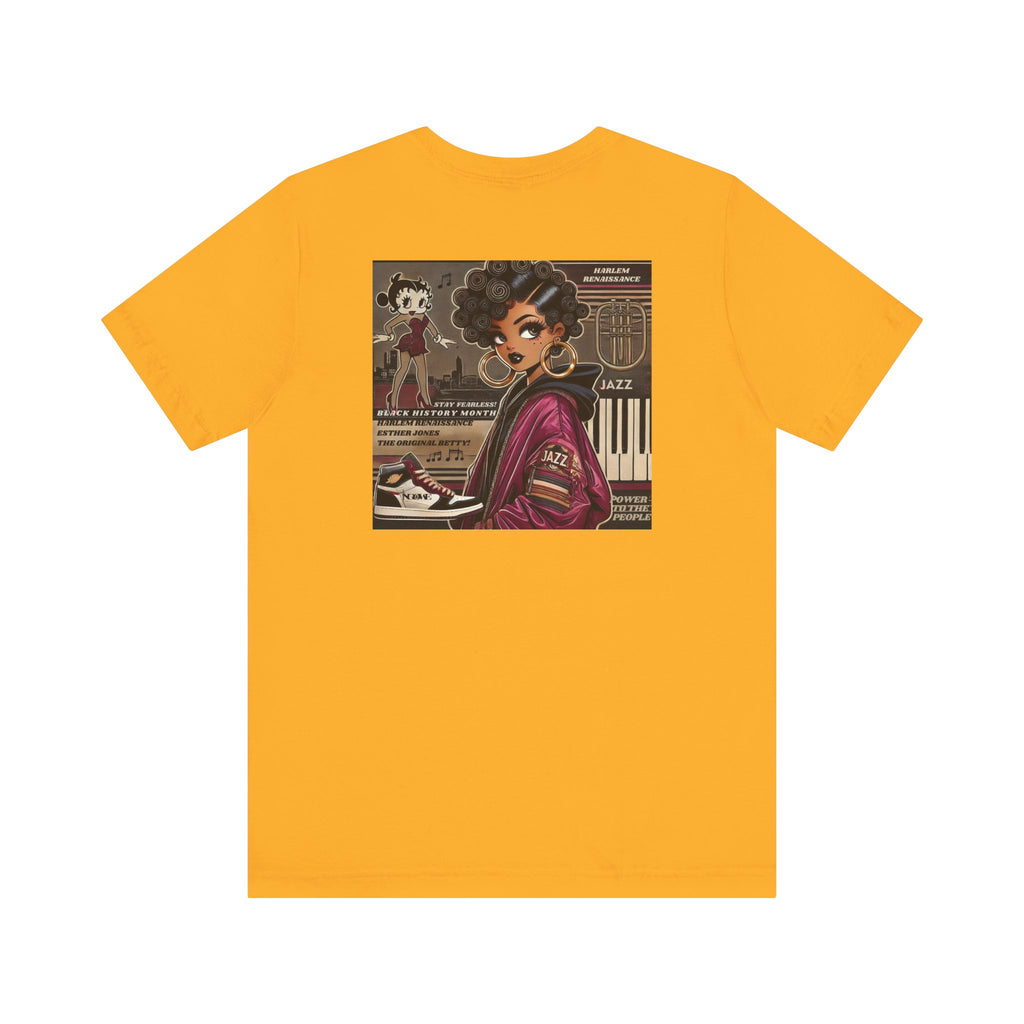 Harlem Renaissance Fearless Betty Boop Unisex Jersey Short Sleeve Tee - NGOWE STORE
