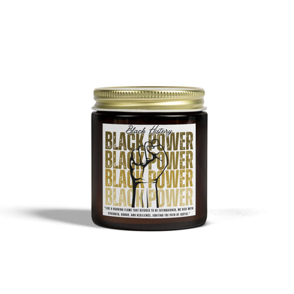 Black History Scented Candles, Coconut Apricot Wax (4oz, 9oz)