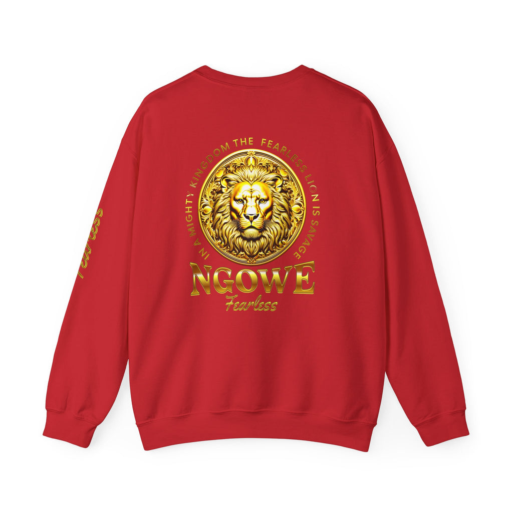 A Fearless Lion is Savage Unisex Heavy Blend™ Crewneck Sweatshirt - NGOWE STORE