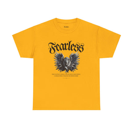 Fearless Lion Angel Unisex Heavy Cotton Tee - NGOWE STORE