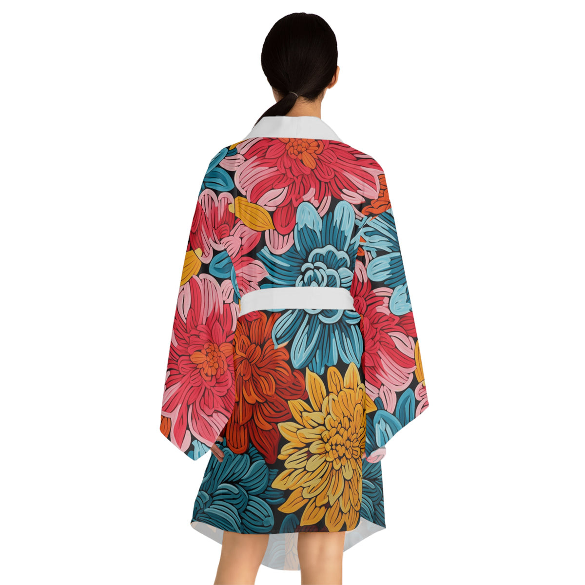 Long Sleeve Kimono Robe (AOP) - NGOWE STORE