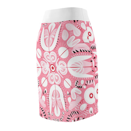 Pink Festive Women's Pencil Skirt (AOP)