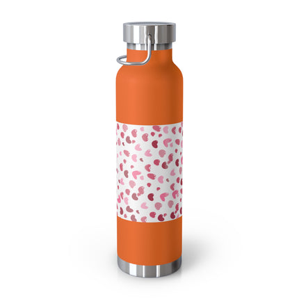 Happy Valentines Day Copper Vacuum Insulated Bottle, 22oz