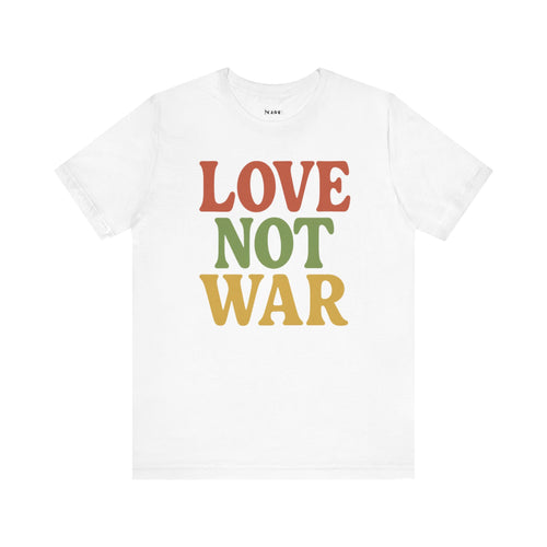 Bun Dem Summer 2025 Love Not War Unisex Tee, Summer Vibes T-Shirt, Festival Shirt, Casual Wear, Peace Tee, Gift for Music Lovers - NGOWE STORE