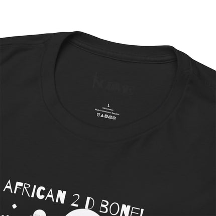 African 2 D Bone Unisex Heavy Cotton Tee