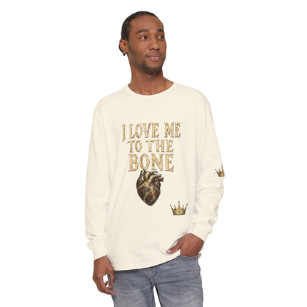I Love Myself - Unisex Garment-dyed Long Sleeve T-Shirt