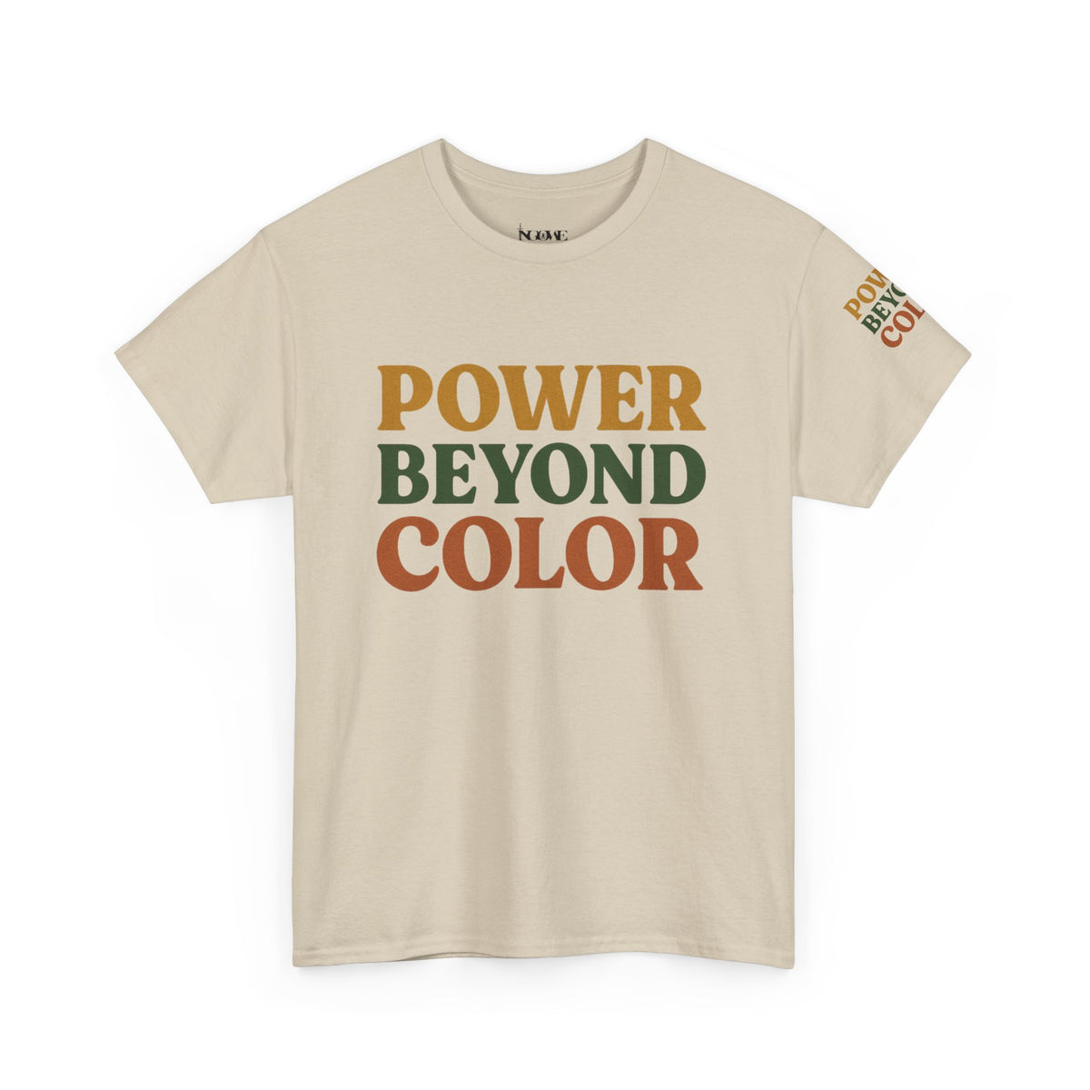 Power Beyond Color Unisex Heavy Cotton Tee, Motivational Shirt, Casual Wear, Gift for Him/Her, Affirmation Tee, Inclusive Fashion - NGOWE STORE