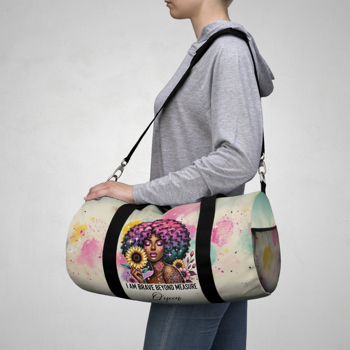 I Am Brave Affirmation Duffel Bag - NGOWE STORE