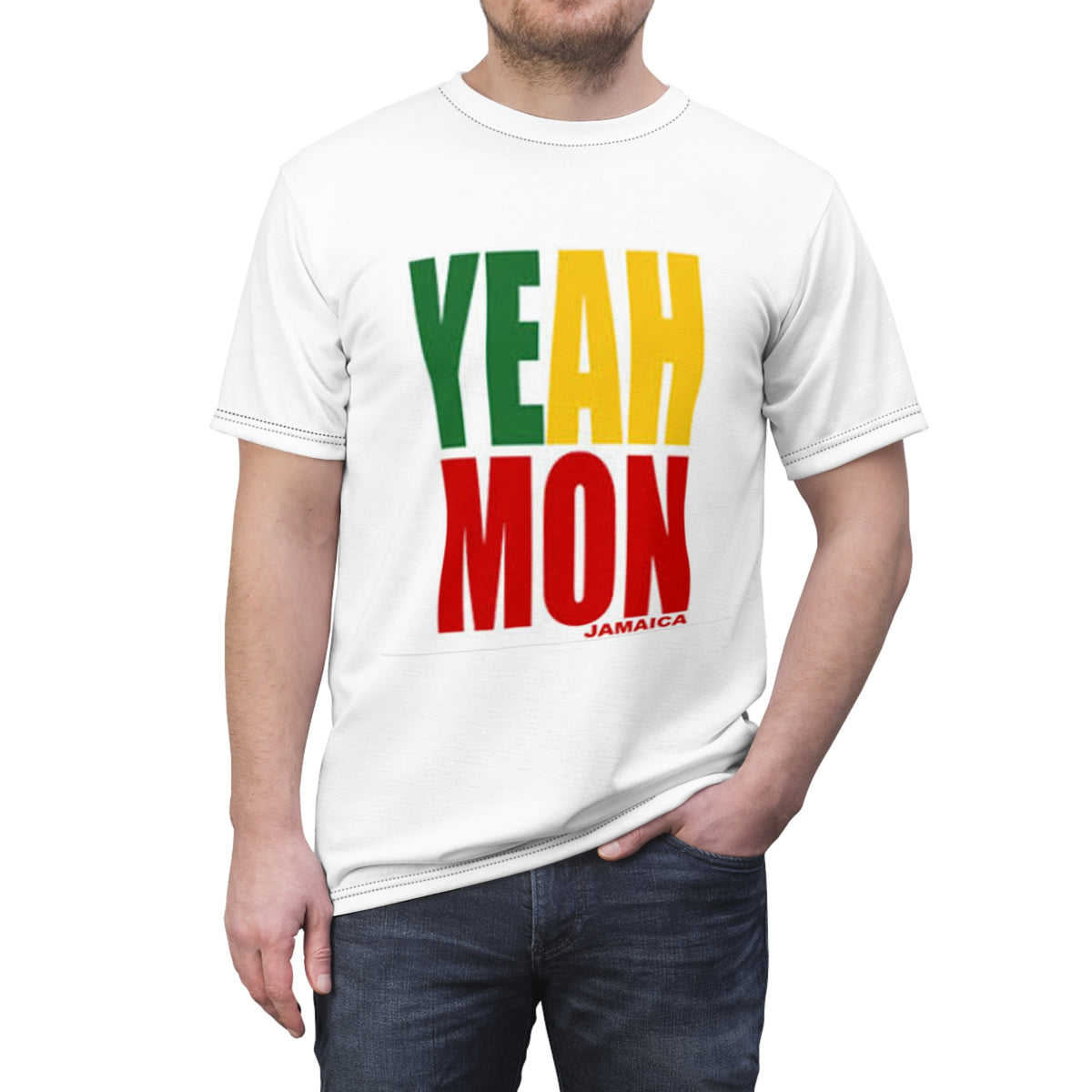 Jamaican Vibes Unisex Cut & Sew Tee (AOP) - NGOWE STORE