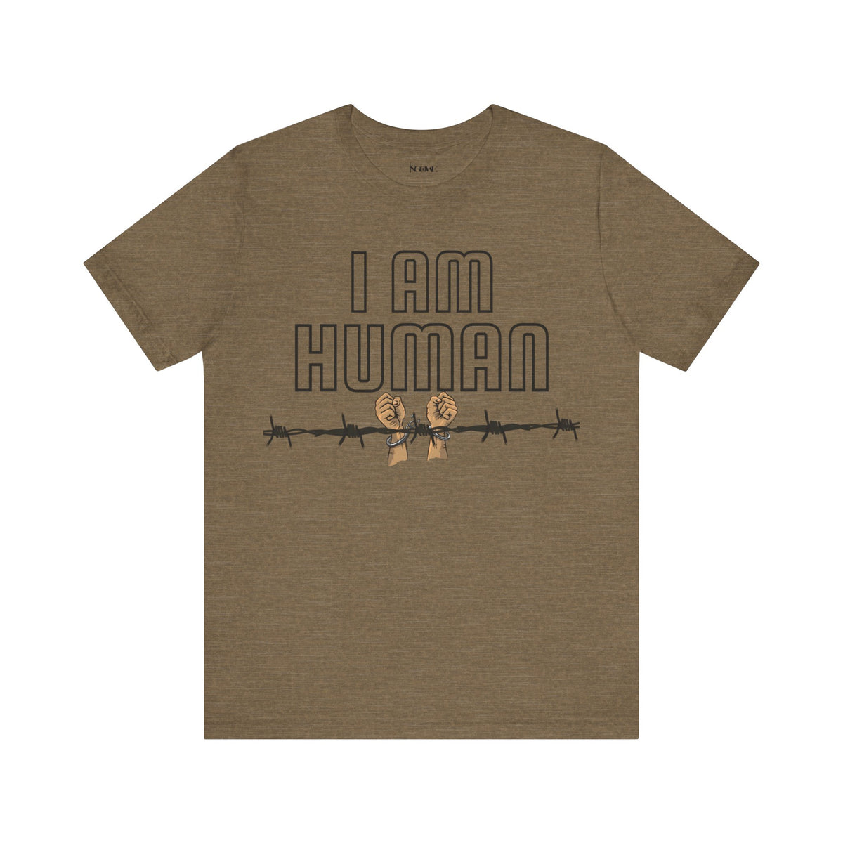I AM HUMAN Unisex Jersey Tee - Empowerment & Humanity Message, Everyday Wear - NGOWE STORE
