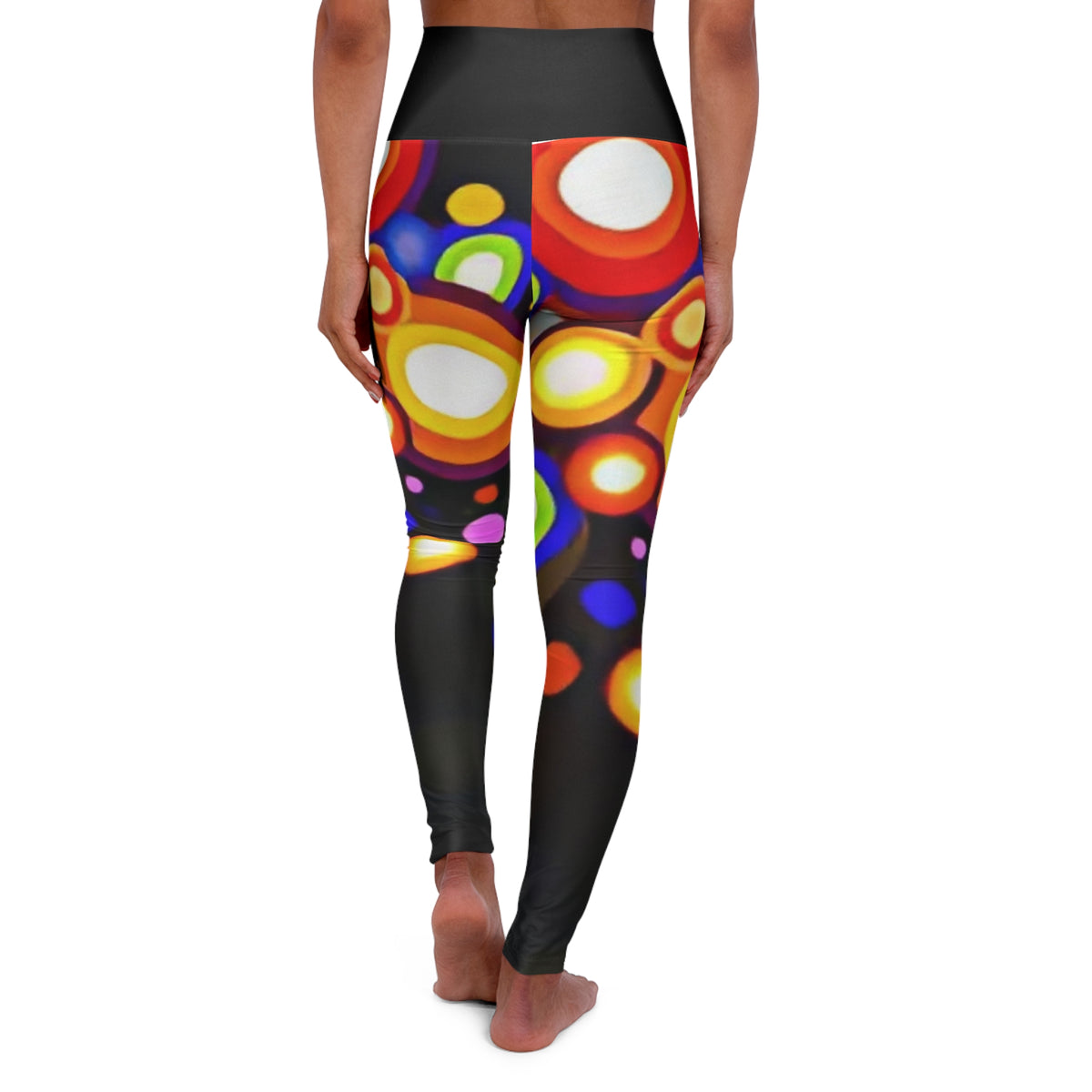 High Waisted Yoga Leggings (AOP) - NGOWE STORE