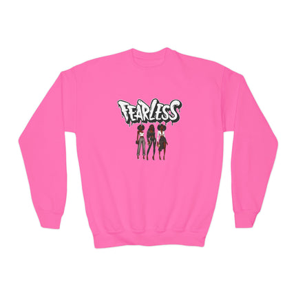 Fearless Friends and Sisters Youth Crewneck Sweatshirt - NGOWE STORE