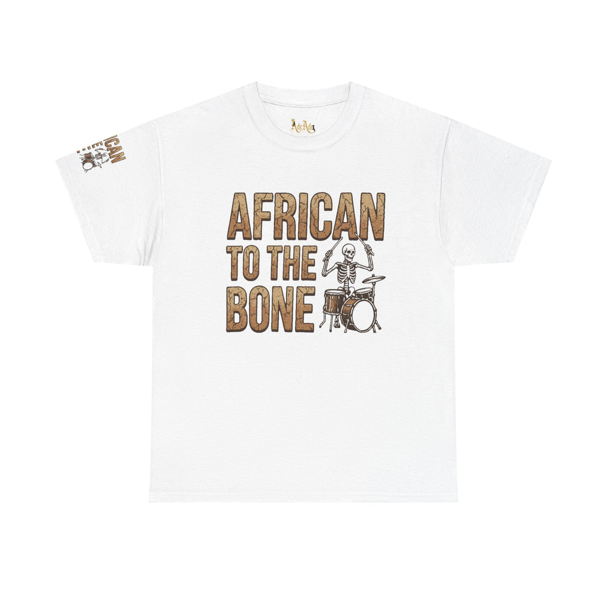 African to the Bone T-Shirt | AdeAde Original | Cultural Pride Unisex Tee | Soft Everyday Statement Shirt - NGOWE STORE