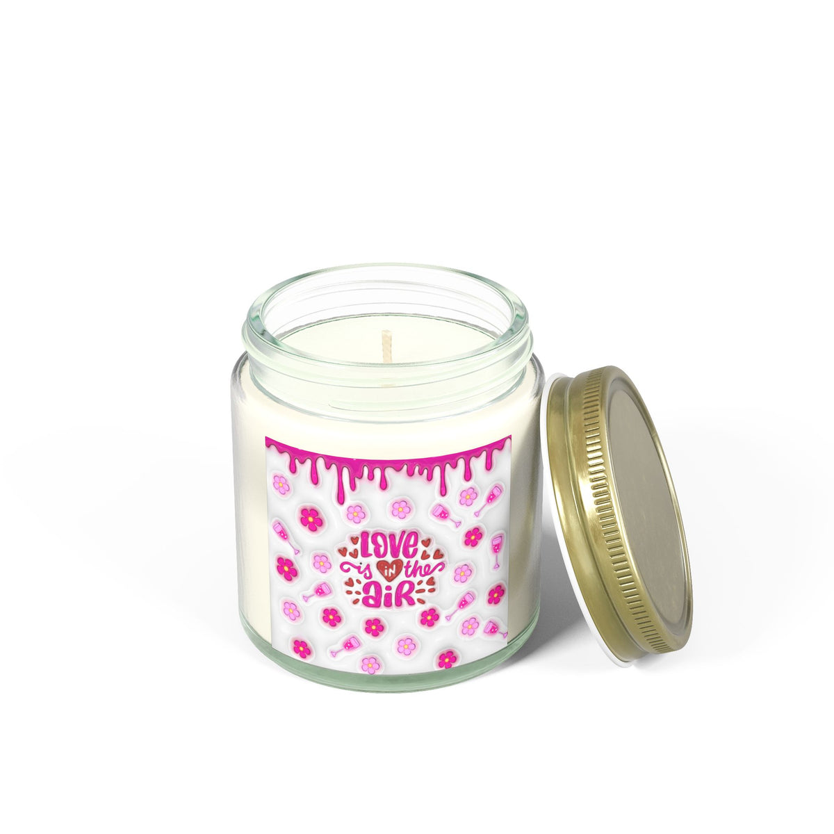 Love In The Air Scented Candles, Coconut Apricot Wax (4oz, 9oz) - NGOWE STORE