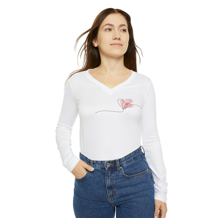 Women's Long Sleeve V-neck Shirt (AOP)