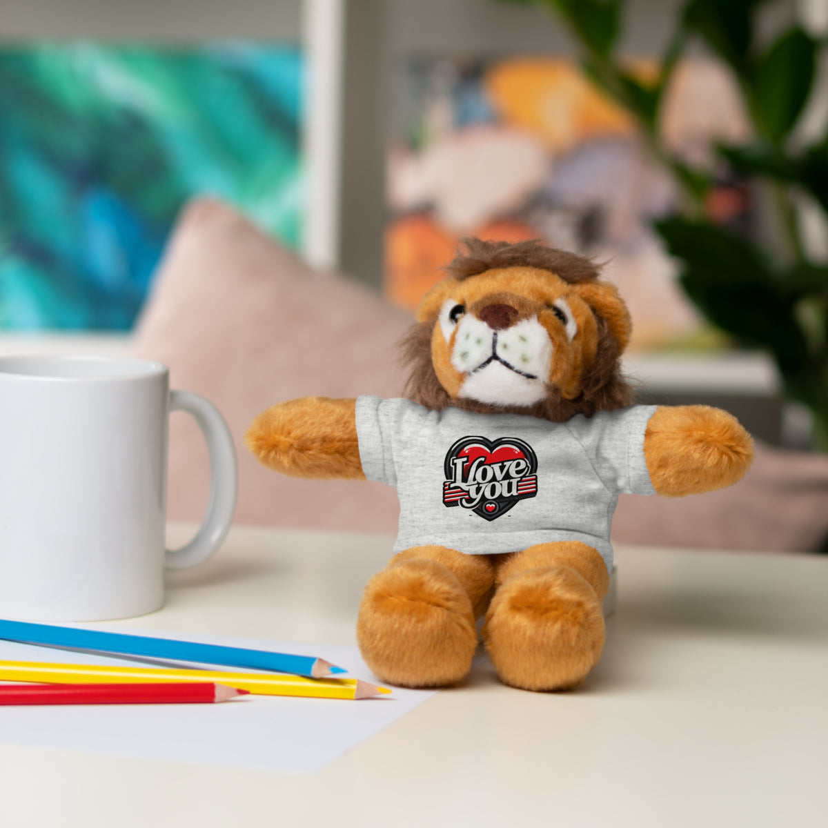 I Love You Stuffed Animals with Tee - NGOWE STORE
