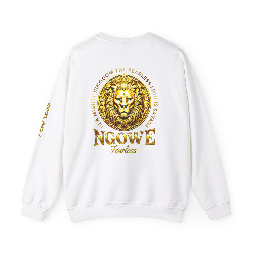 A Fearless Lion is Savage Unisex Heavy Blend™ Crewneck Sweatshirt - NGOWE STORE