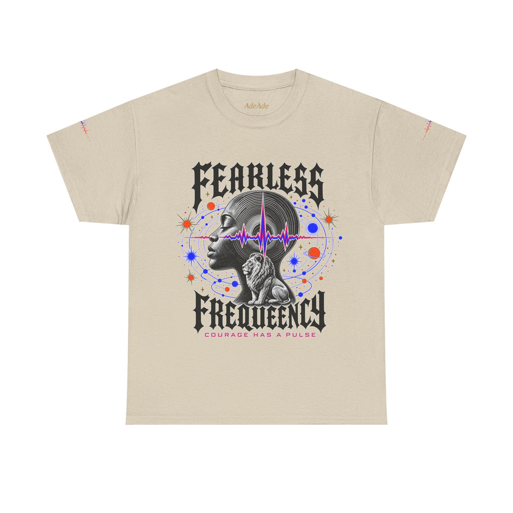 Fearless Frequency Graphic T-Shirt - Unisex Heavy Cotton Tee - NGOWE STORE