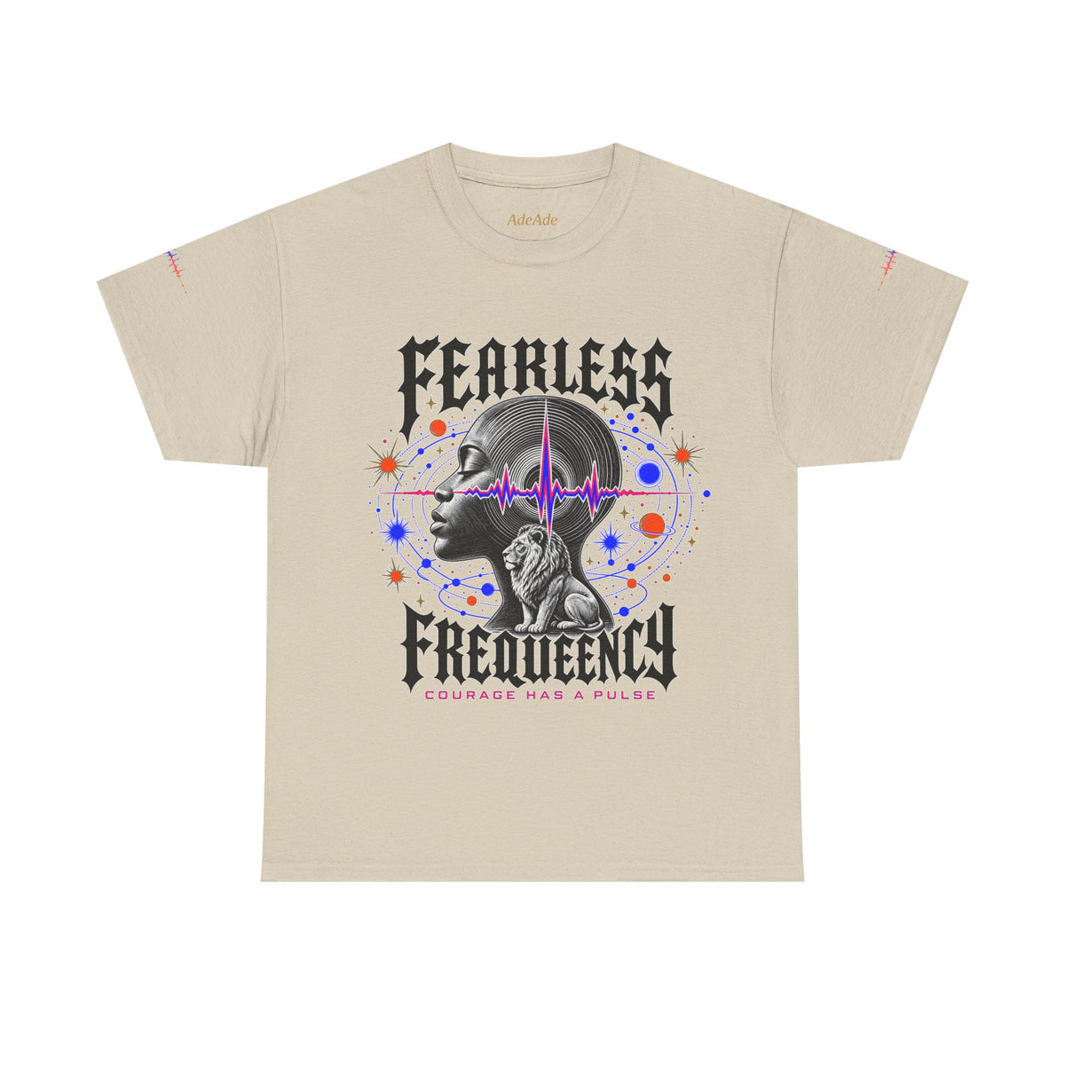 Fearless Frequency Graphic T-Shirt - Unisex Heavy Cotton Tee - NGOWE STORE