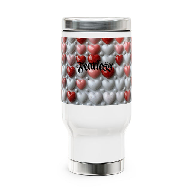 Fearless Stainless Steel Travel Mug with Handle, 14oz - NGOWE STORE