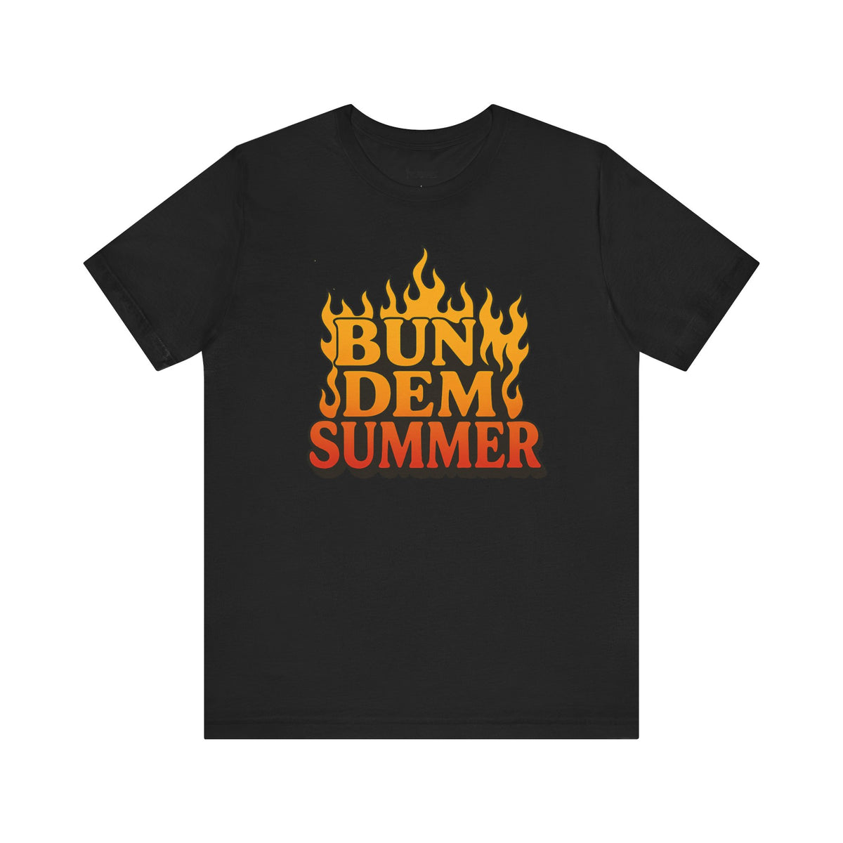 BUN DEM SUMMER Vibes! Graphic Tee - Unisex Short Sleeve T-Shirt, Fun Summer Outfit, Casual Wear, Beach Day Apparel, Gift for Summer Lovers - NGOWE STORE