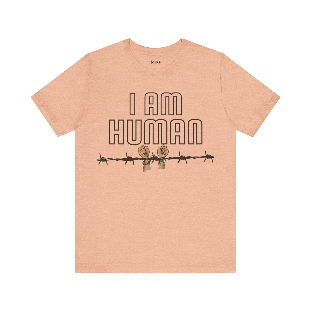 I AM HUMAN Unisex Jersey Tee - Empowerment & Humanity Message, Everyday Wear - NGOWE STORE