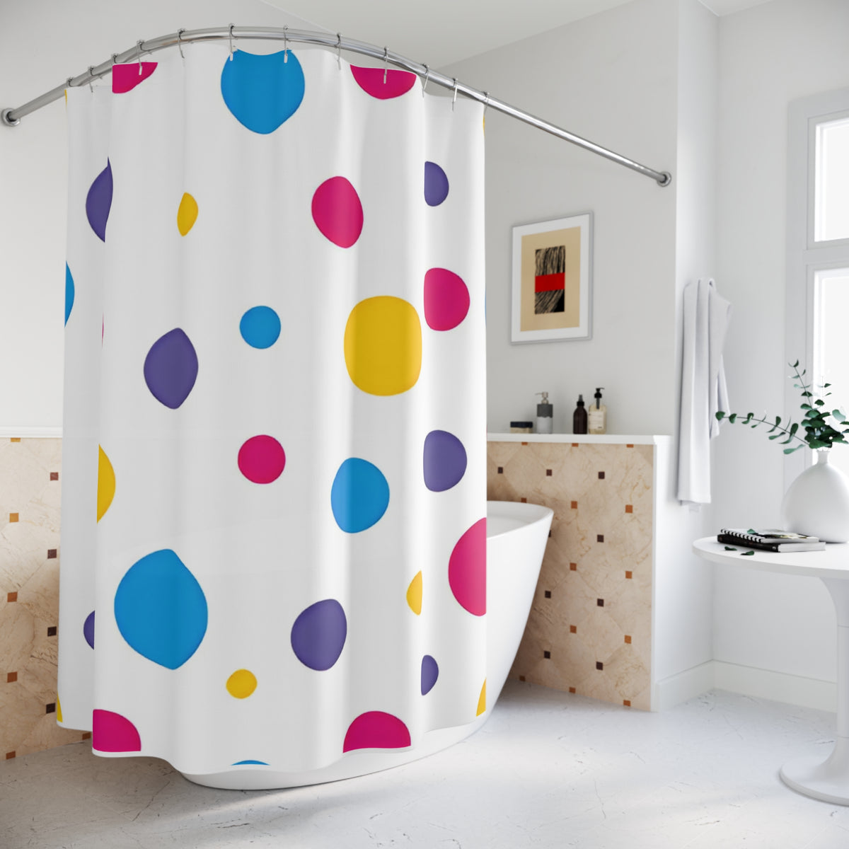 Polka Dot Shower Curtains - NGOWE STORE
