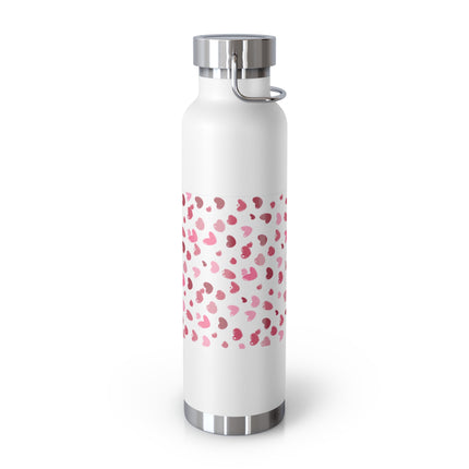 Happy Valentines Day Copper Vacuum Insulated Bottle, 22oz