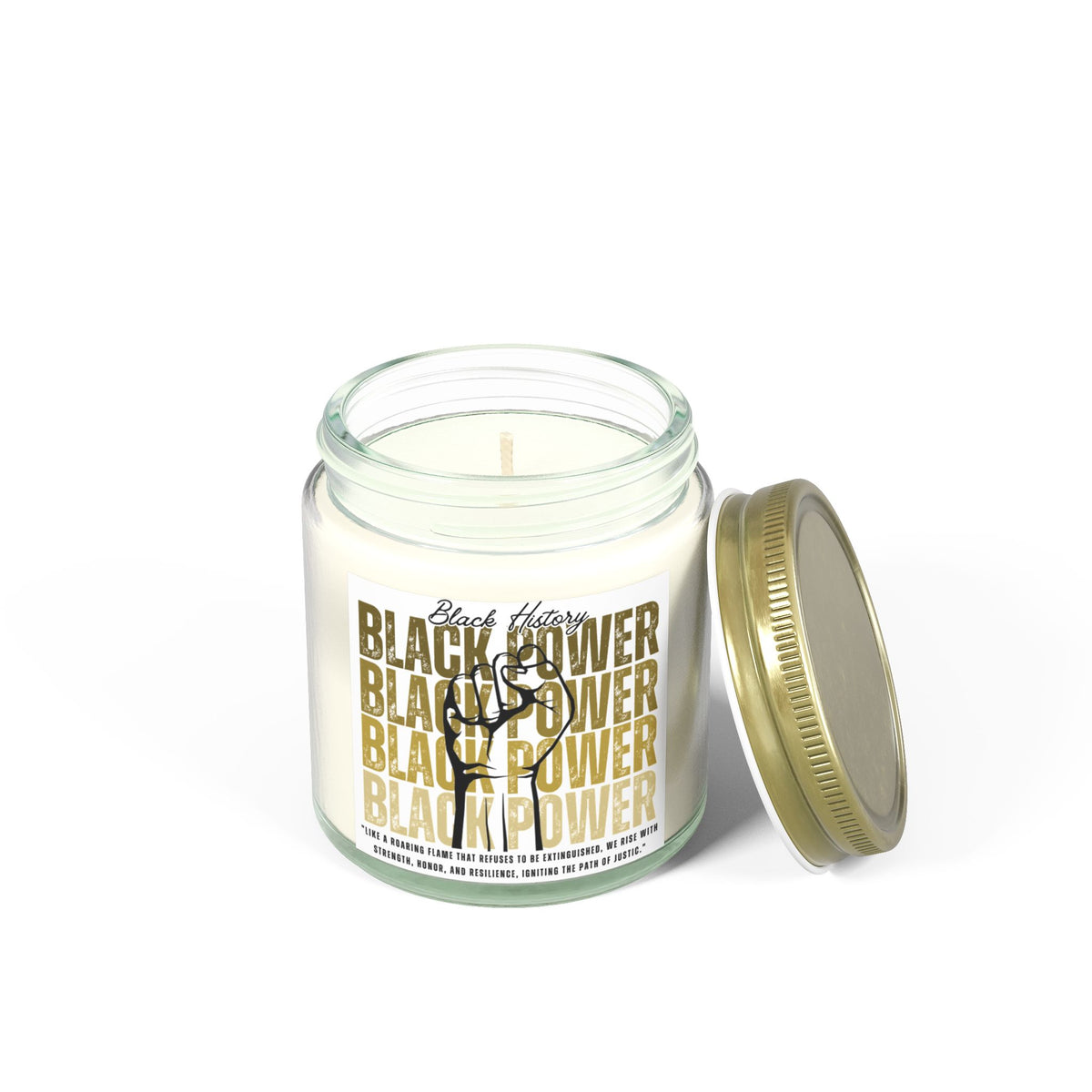 Black History Scented Candles, Coconut Apricot Wax (4oz, 9oz) - NGOWE STORE