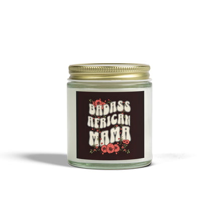 Badass African Mama Scented Candles, Coconut Apricot Wax (4oz, 9oz)