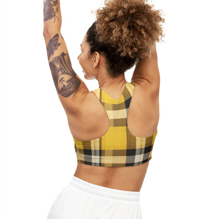 Plaid Sports Bra - NGOWE STORE