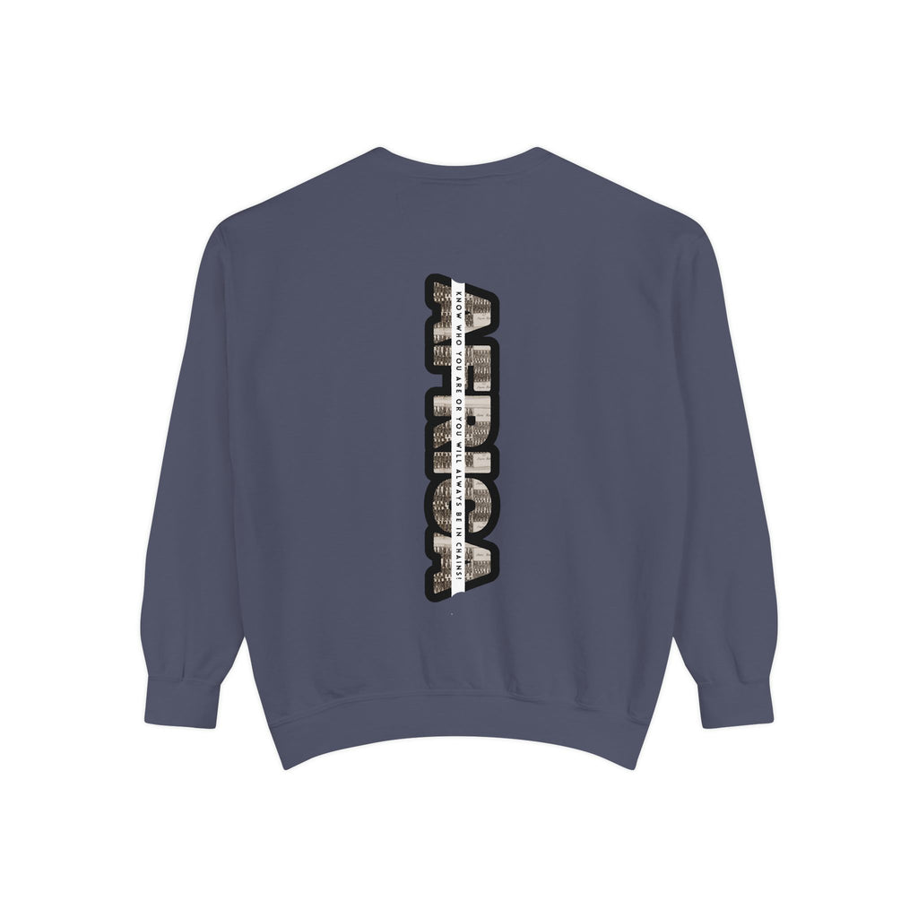 African Empowerment Unisex Garment-Dyed Sweatshirt - NGOWE STORE