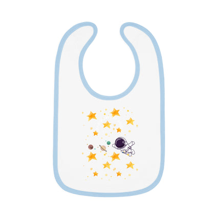 Baby Contrast Trim Jersey Bib